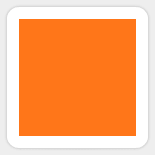 Pumpkin Orange Sticker